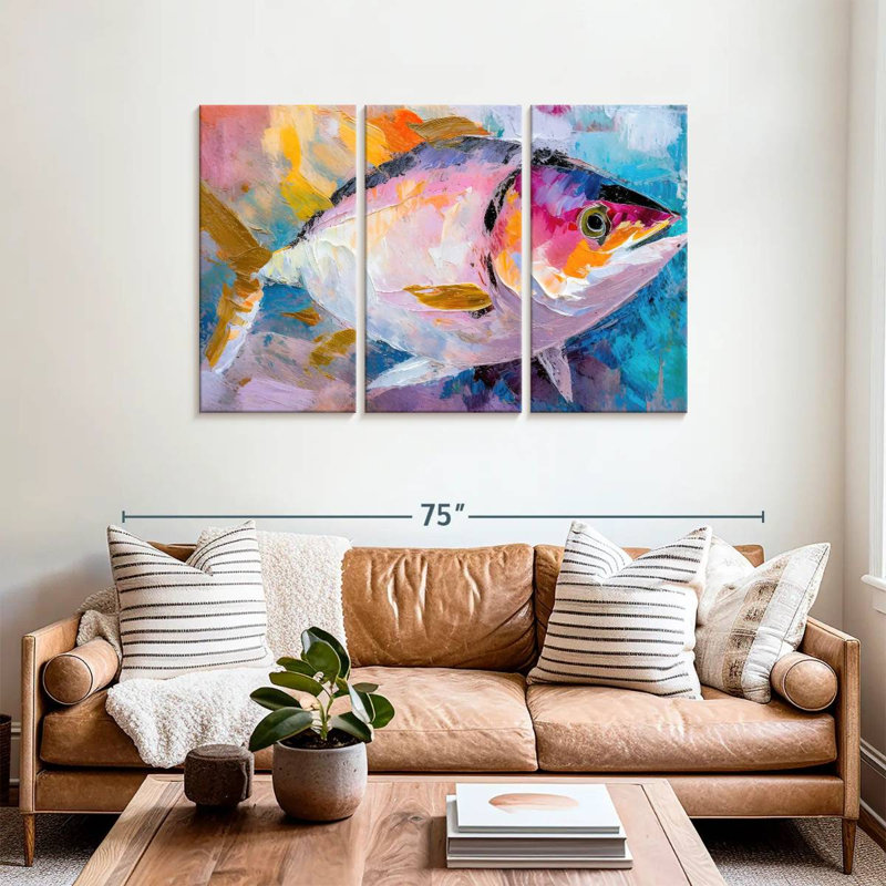 Colorful Tuna, 36" H x 57" W