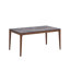 ACME Bevis Dining Table, Engineered Stone & Walnut Finish