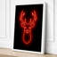 Neon Deer Modern - Wrapped Canvas-450936416-450936730