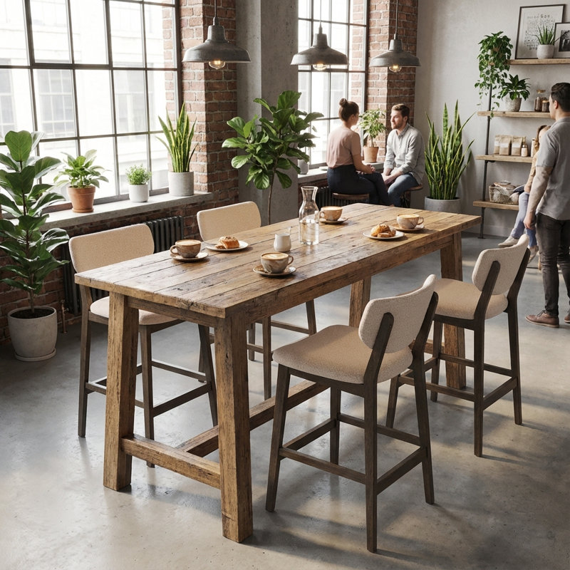  Counter Heigh Bar Stools Set Of 2, Kitchen Bar Stools With Back, 30" Farmhouse Kitchen Island Chairs With Wood Legs For Dining Room, Beige