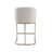 Abdisalan Upholstered Counter Stool with Metal Frame