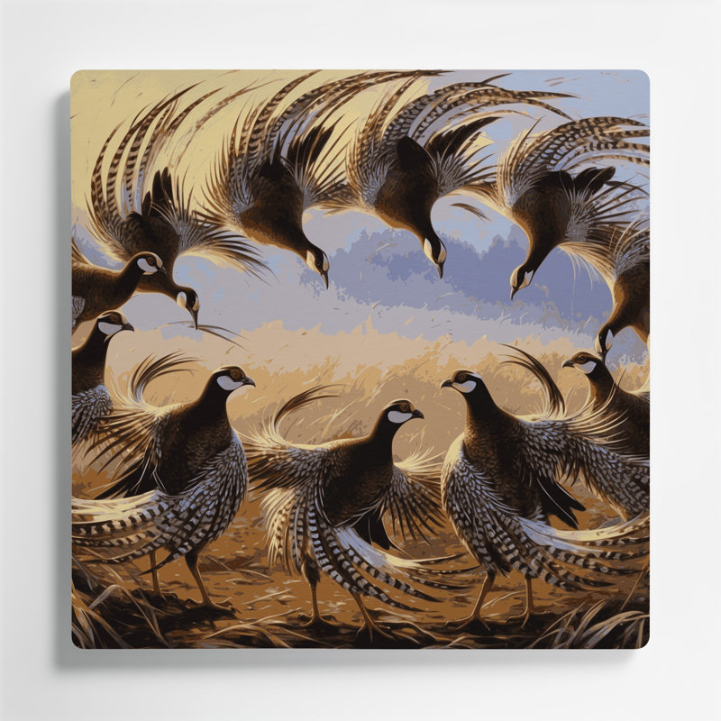 Oiseau gris, art mural gris, H 12 po x l 12 po