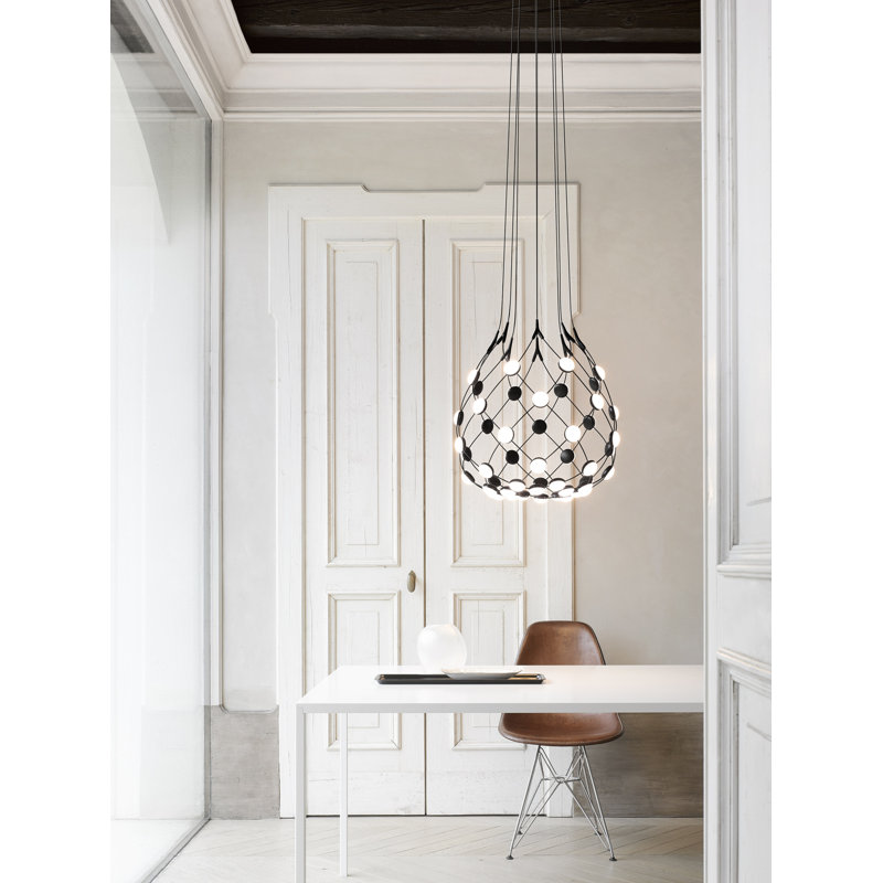Mesh 1 - Light Unique Global LED Chandelier, 227.4" H x 39.4" W x 39.4" D