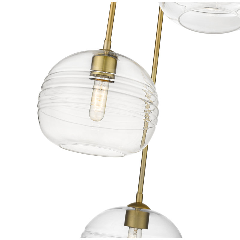 Calvert 3 - Light Cluster Pendant, Olde Brass