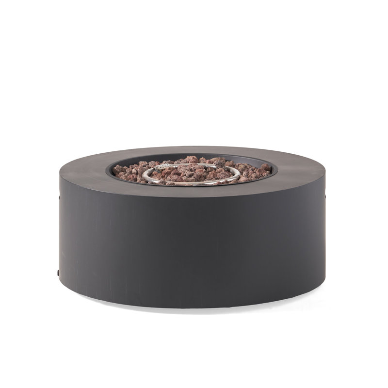 40,000 Propane Fire Pit, 32" Dark Grey Iron - Quick Ignition Design No Assembly Required Shortly