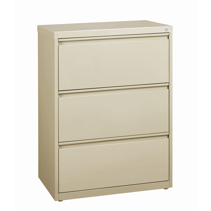 30'' Wide 3 -Drawer Steel File Cabinet, Putty