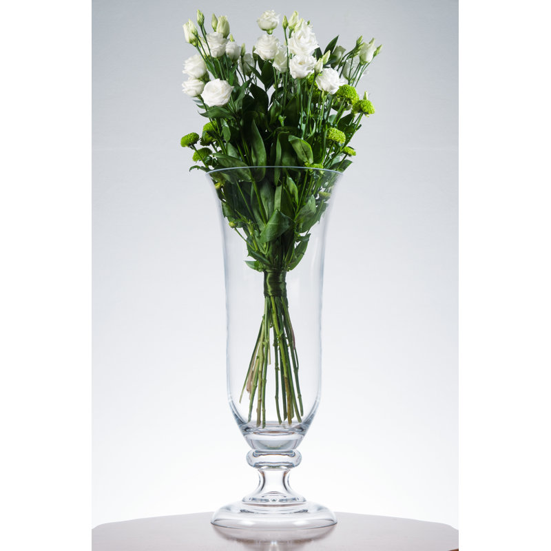 Luminous Glass Table Vase, 20" H x 8.5" W x 8.5" D