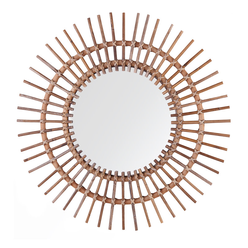 Christie Flat Wall Mirror, Brown
