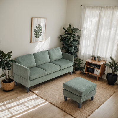 Godard L-Shaped Sofa with Padded Cashmere Upholstery and Multi-Functional Design