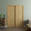 Portes coulissantes pour garde-robe coulissantes - ESSENTIAL 8001 - Ensemble de quincaillerie Rails - Portes de garde-robe de chambre en bois massif-111727023-111727035