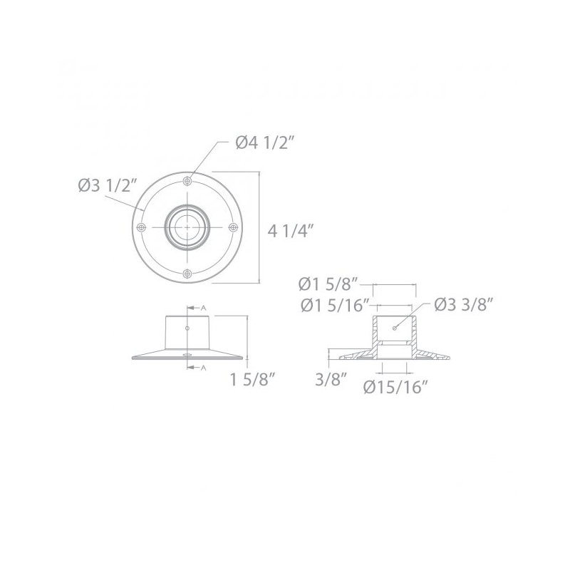 Ensemble de coulée en béton 1 po, H 2,28 po x l 2,43 po x P 2,43 po