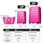 Valise Hardshell 2 pièces + valise à roulettes avec verrou TSA léger 20 po + 28 po-129384256