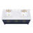 Brooks 61 " W Freestanding Standard 2 Double Vanity Bathroom Vanity With Engineered Marble Top-92518490-92518489