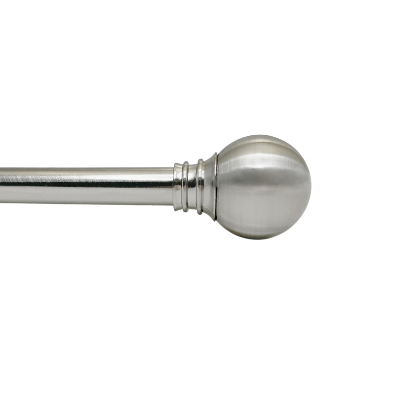 Vidas Adjustable Single Curtain Rod, 72" - 144"