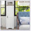 Petite armoire de rangement de salle de bain kleankin (blanc)