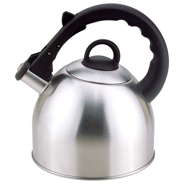 2 L Stainless Steel Whistling Camping Kettle Cordless Gas Hob Kitchen Teapot