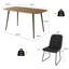 5-Piece Dining Table and Chairs ,Dining Room Set with 4 Modern Chairs-289733692-289733694