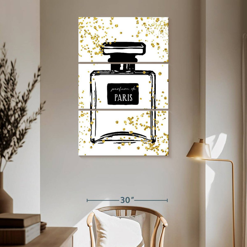 Senne Glitter Perfume I, 65" H x 42" W