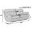 Alonii 90.5" Italian Leather Pillow Top Arm Reclining Sofa-50597926-50597927