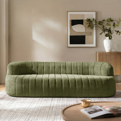 Canapé compressé courbé et désossé 95,5 po Andrea