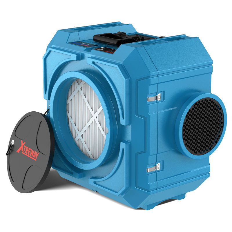 24.4 Inch Negative Air Scrubber, HEPA Filtration, Green