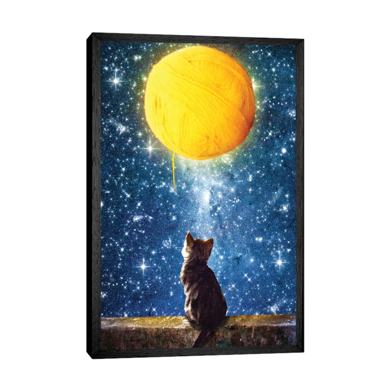 A Yarn Of Moon by Diogo Verissimo - Print on Canvas, Black Framed, 66.04 cm H x 45.72 cm W