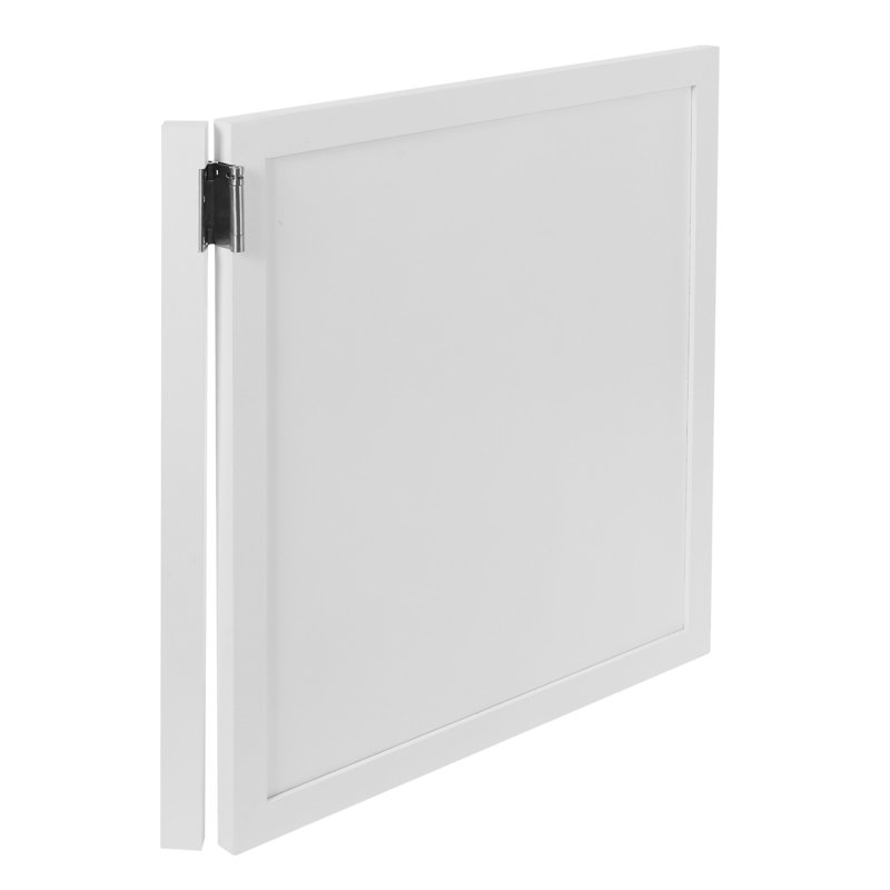 Solid Wood Painted Café/Saloon Door, 35.43" x 35.43" , White