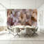 Adhésif mural pelez et collez L 100 po x l 144 po pour chambre à coucher - avec décoration botanique luxueuse, imprimé floral rosé doux