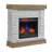 duraflame Wall Mantel Electric Fireplace, Rustic White