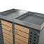 Waste Bin Storage Shed With Planter Top