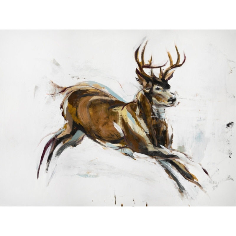 Paul Ngo " In Stride " by Paul Ngo, Glass Coat, 54" H x 72" W x 1.5" D