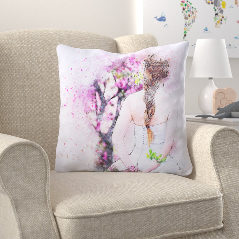 Coussin de fille fille Burkhead, Microsuède, Intérieur