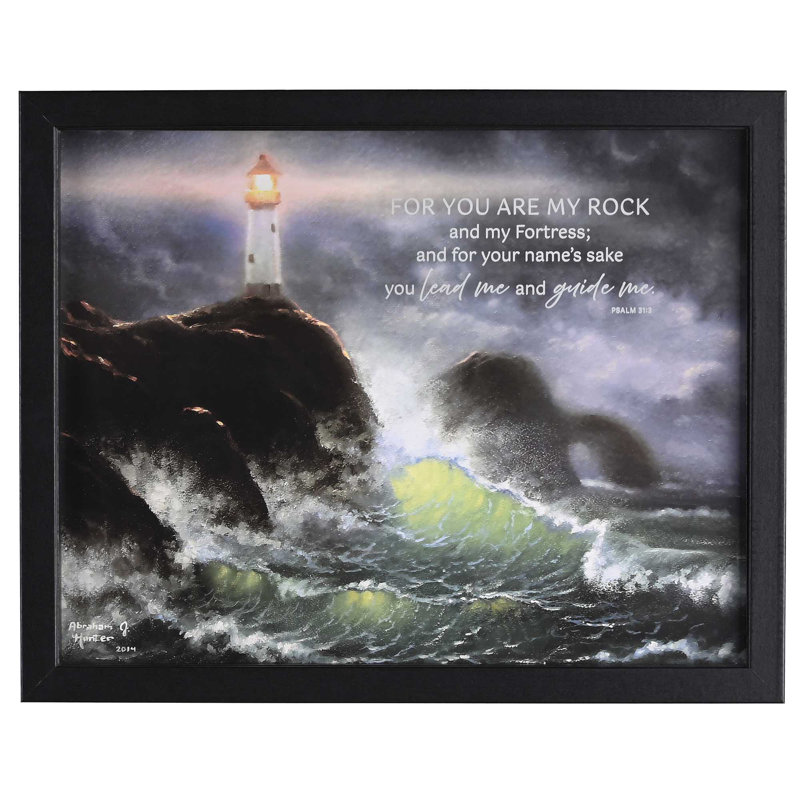 Phare d'art mural encadré You Are 14 x 11