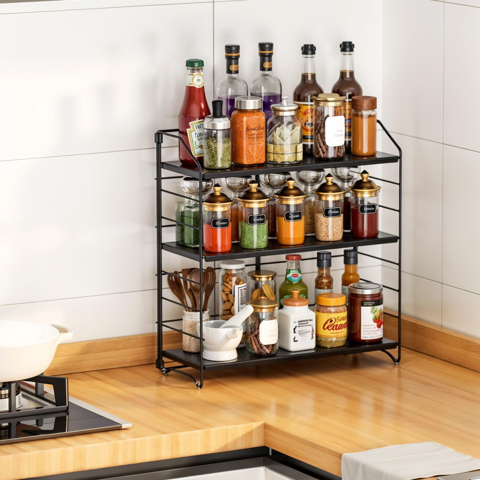 Rebrilliant Bathroom Countertop Organizer, 3-Tier Bathroom Counter ...