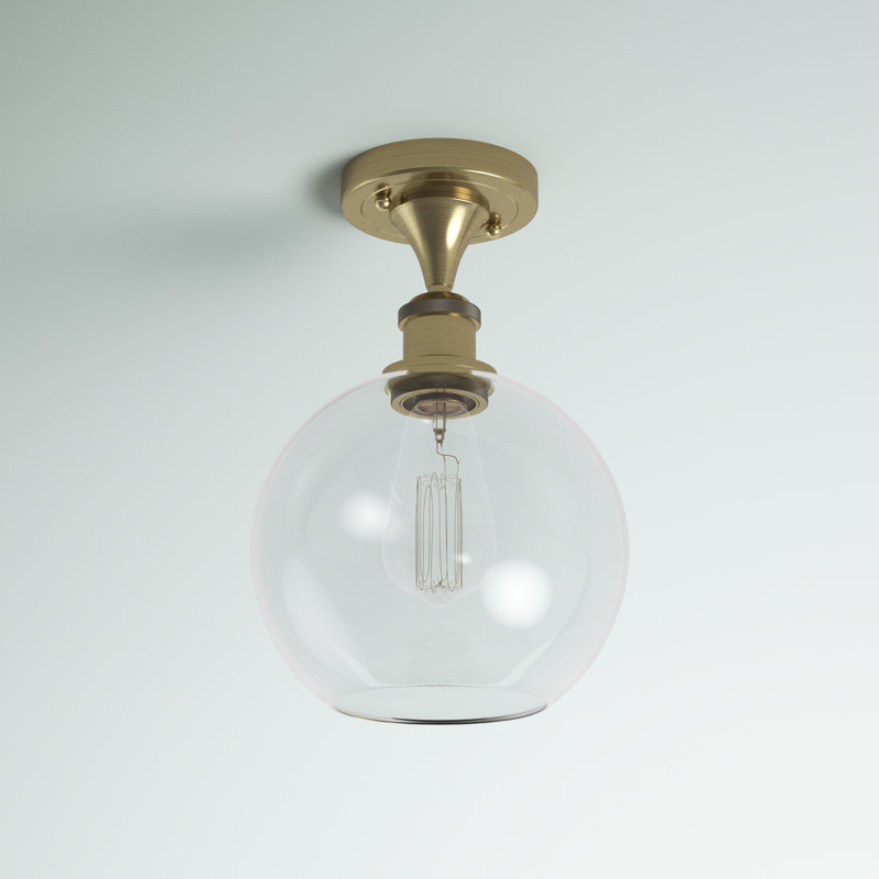 Plafonnier semi-encastré 1 lumière 8 po Baptista