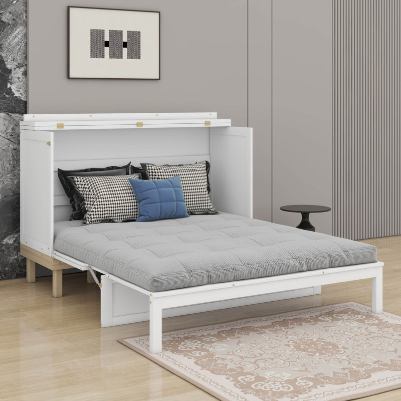 Grand lit escamotable, Blanc