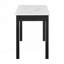 1pc blanc faux marbre bureau élégant base noire superbe tiroir de rangement en bois meubles de bureau à domicile blanc noir