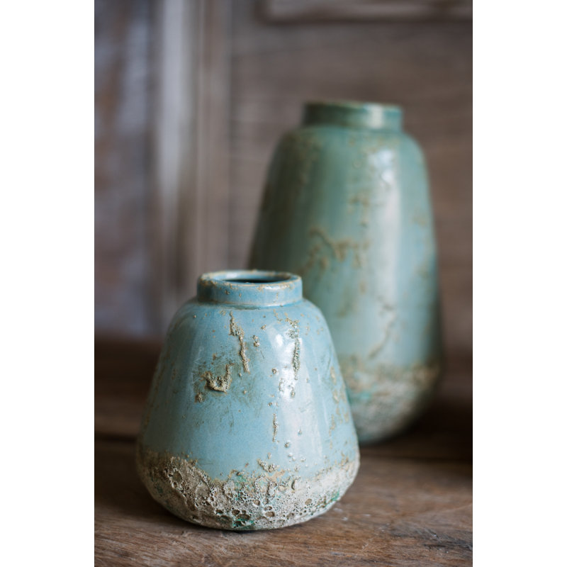 Jo Handmade Ceramic Table Vase, 7" H x 7" W x 7" D