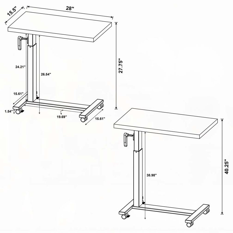 Table mobile en C Geary, Manguier
