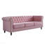 Canapé en velours de couleur rose pour salon 84,65 pouces-1551885945