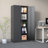 Metal Storage Cabinet With Doors And 4 Shelves