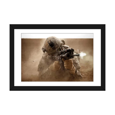 " US Army Ranger In Afghanistan Combat Scene " by Tom Weber