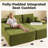 83.87"  Sleeper Sofa With Dual Mattress