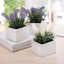 17cm Faux Flowering Plant in Ceramic Pot