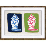 Dragon Jar Pair Giclee Print by Dana Gibson