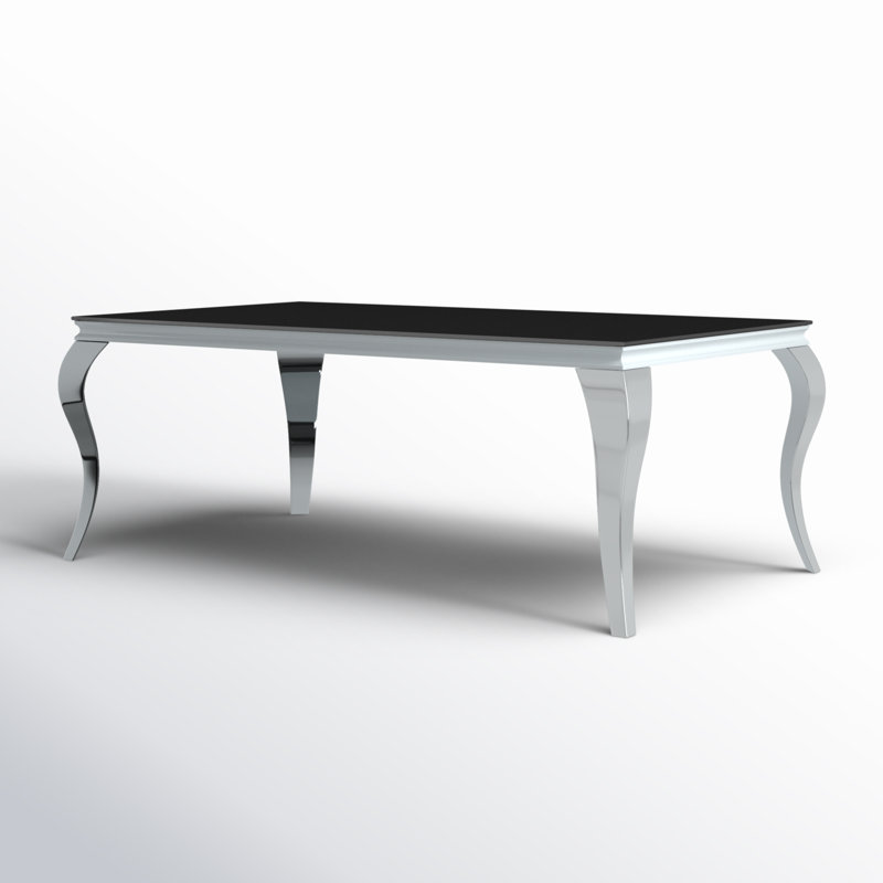Table de salle à manger Wanstead, Noir, L 80,75 po x l 41,5 po