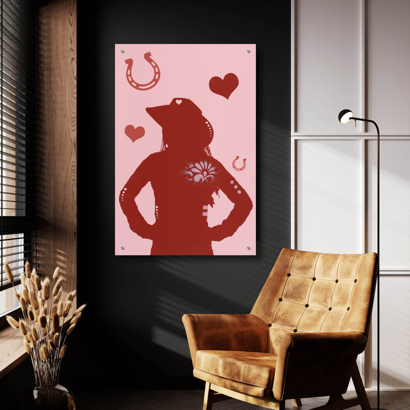 «Cowgirl debout» par Dean Russo, H 36 po x l 24 po x P 0,2 po