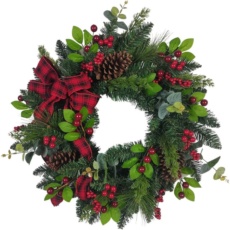 24" Plastic Wreath
