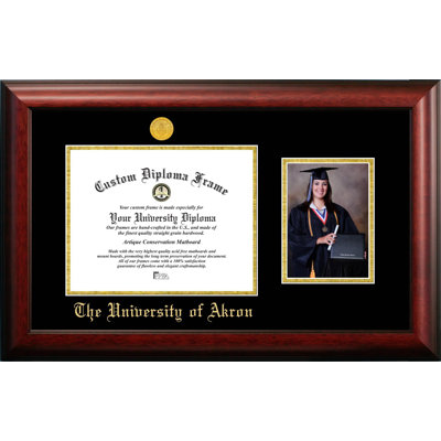 University of Akron Embossed Diploma Picture Frame