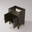 Meuble-lavabo simple en chêne brun 24 po X P 18 po D-117980131